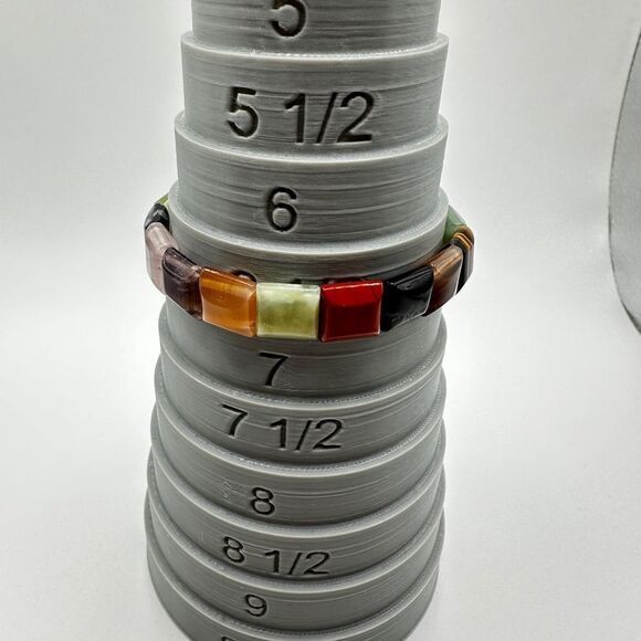 10mm stretchy multi-stone bracelet! - Picture 3 of 10